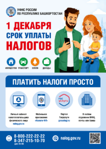 🗓️ 1 ДЕКАБРЯ — СРОК УПЛАТЫ НАЛОГОВ!